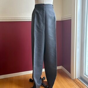 Vintage Counterparts Gray Pleated Wool Blend Dress Pants Women's 16 Regular